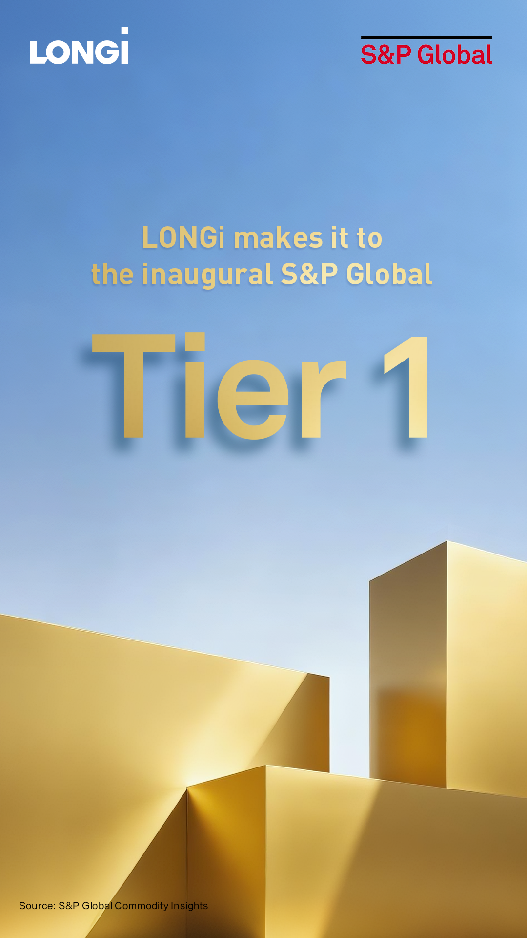 S&P Global Tier 1 Sustainability rating 2025 — LONGi Solar
